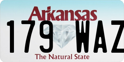 AR license plate 179WAZ
