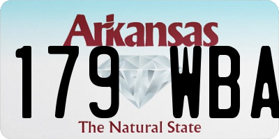 AR license plate 179WBA