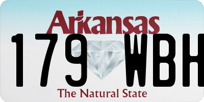 AR license plate 179WBH