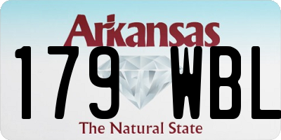 AR license plate 179WBL