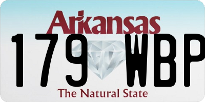 AR license plate 179WBP