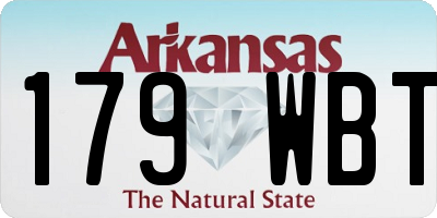 AR license plate 179WBT