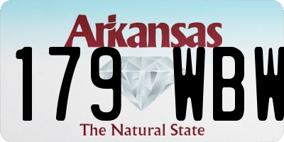 AR license plate 179WBW