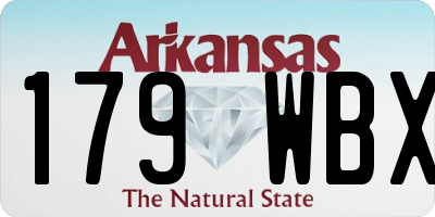 AR license plate 179WBX