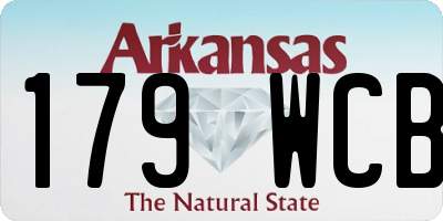 AR license plate 179WCB