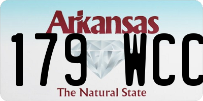 AR license plate 179WCC