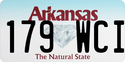 AR license plate 179WCI
