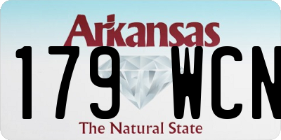 AR license plate 179WCN