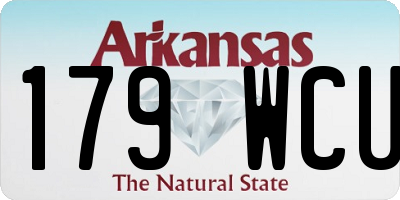 AR license plate 179WCU