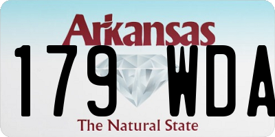 AR license plate 179WDA