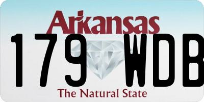 AR license plate 179WDB