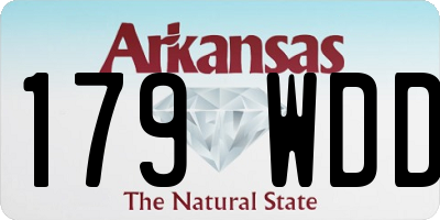 AR license plate 179WDD