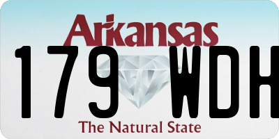 AR license plate 179WDH