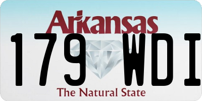 AR license plate 179WDI