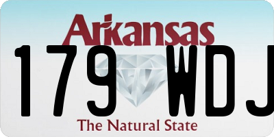 AR license plate 179WDJ