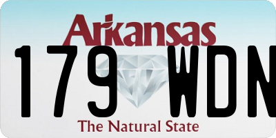 AR license plate 179WDN