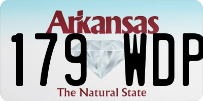 AR license plate 179WDP