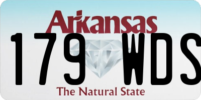 AR license plate 179WDS