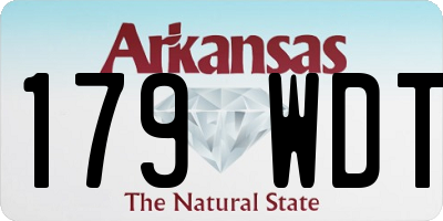 AR license plate 179WDT
