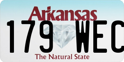 AR license plate 179WEC