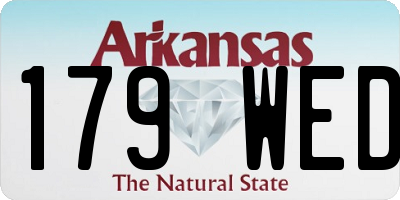 AR license plate 179WED