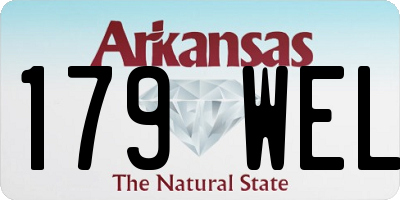AR license plate 179WEL