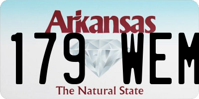 AR license plate 179WEM