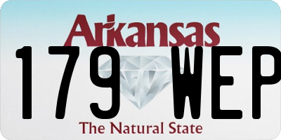 AR license plate 179WEP