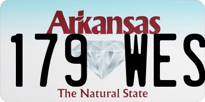 AR license plate 179WES