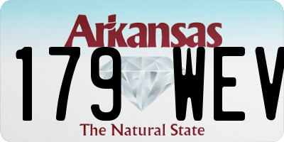 AR license plate 179WEV