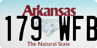 AR license plate 179WFB