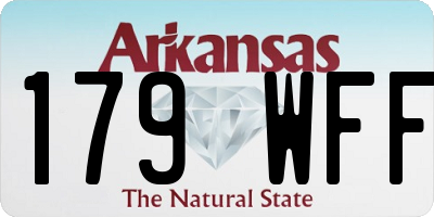 AR license plate 179WFF