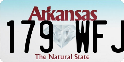 AR license plate 179WFJ