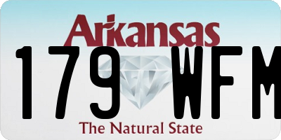 AR license plate 179WFM