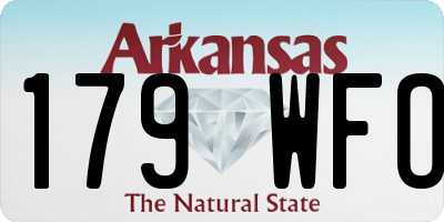 AR license plate 179WFO
