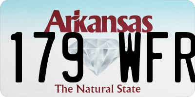 AR license plate 179WFR