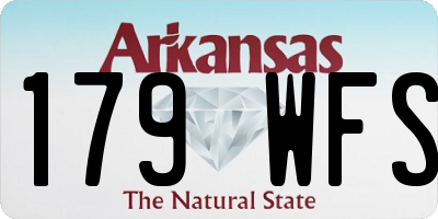 AR license plate 179WFS