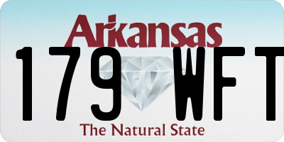 AR license plate 179WFT