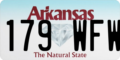 AR license plate 179WFW