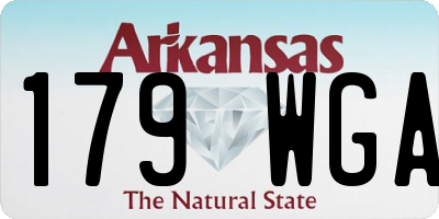 AR license plate 179WGA