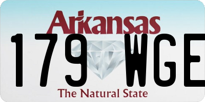 AR license plate 179WGE