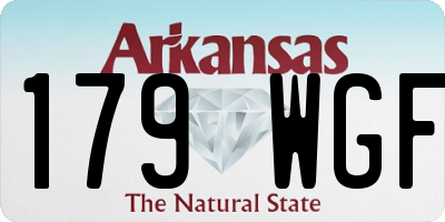 AR license plate 179WGF