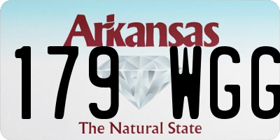 AR license plate 179WGG