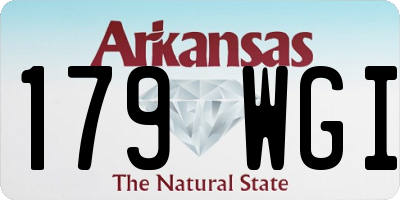 AR license plate 179WGI