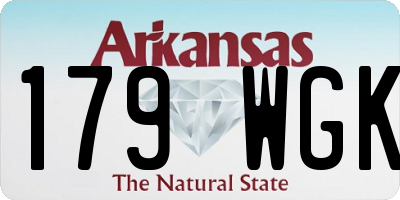 AR license plate 179WGK