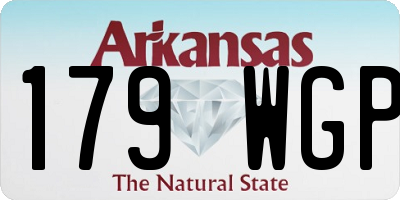 AR license plate 179WGP