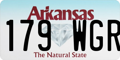 AR license plate 179WGR
