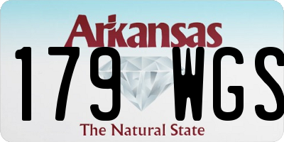 AR license plate 179WGS