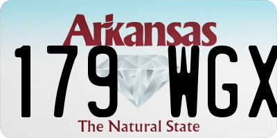 AR license plate 179WGX