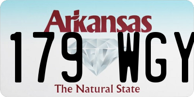 AR license plate 179WGY